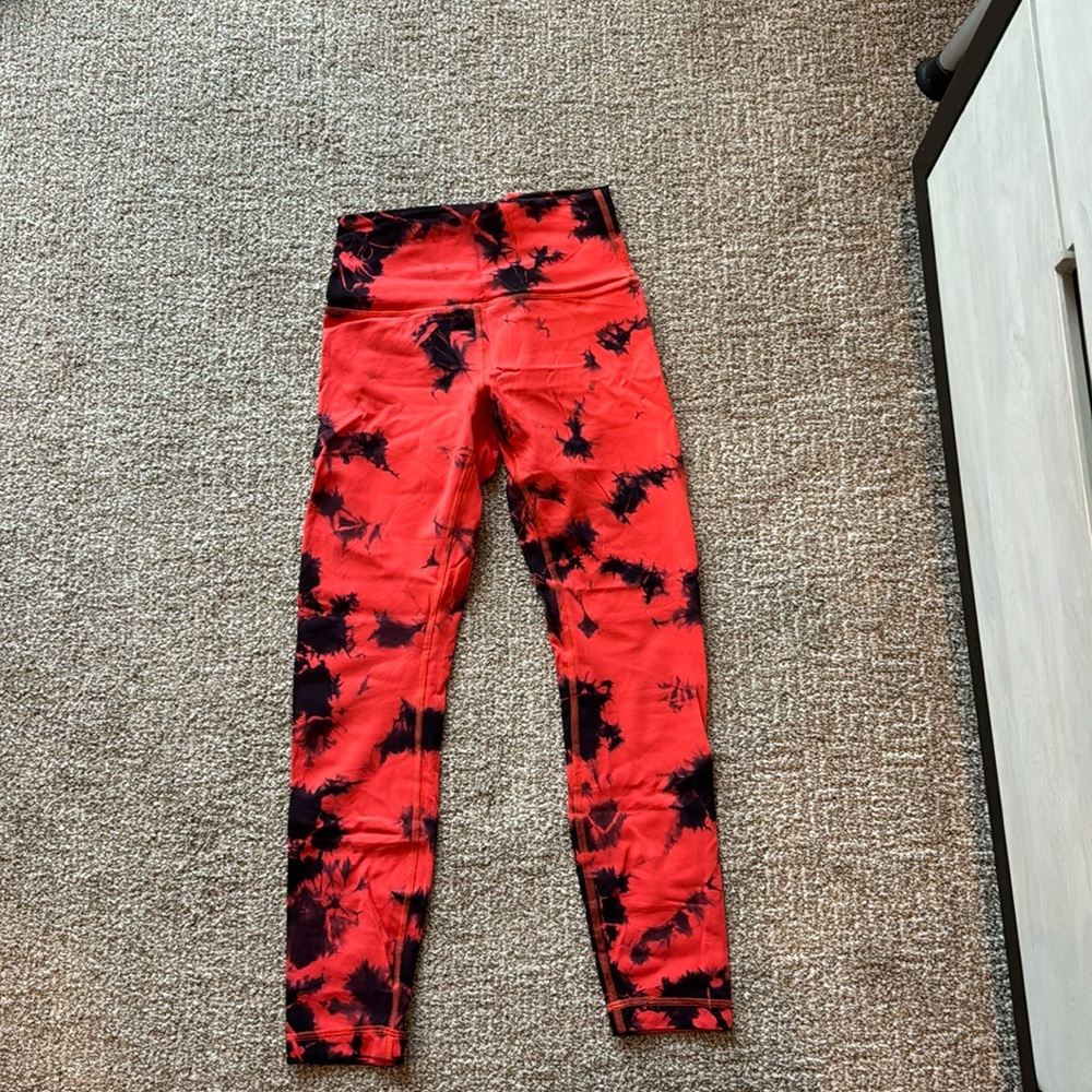 Lululemon Wunder Under Tie Dye Leggings